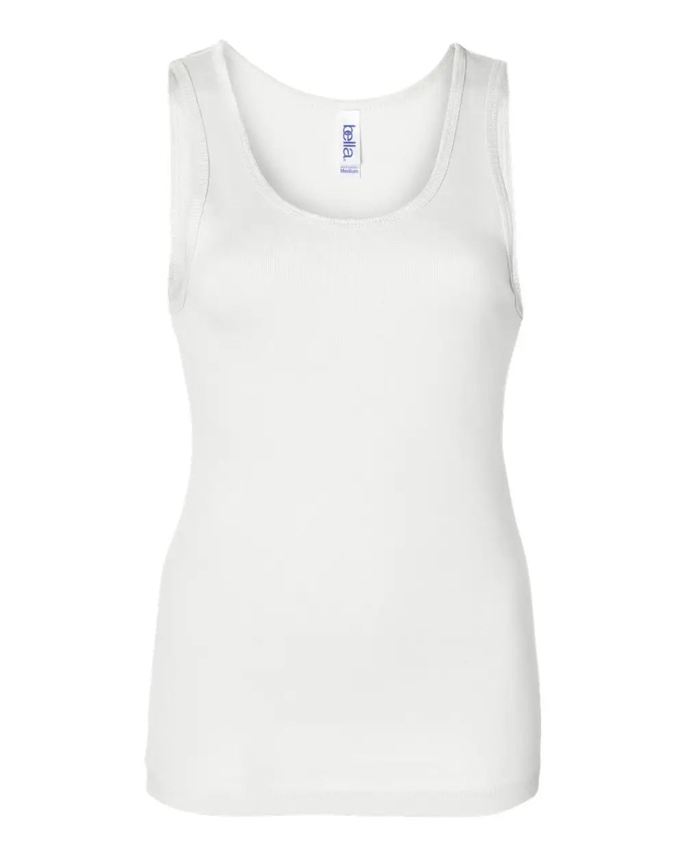 Bella + Canvas 1080 Women’s Baby Rib Tank - White