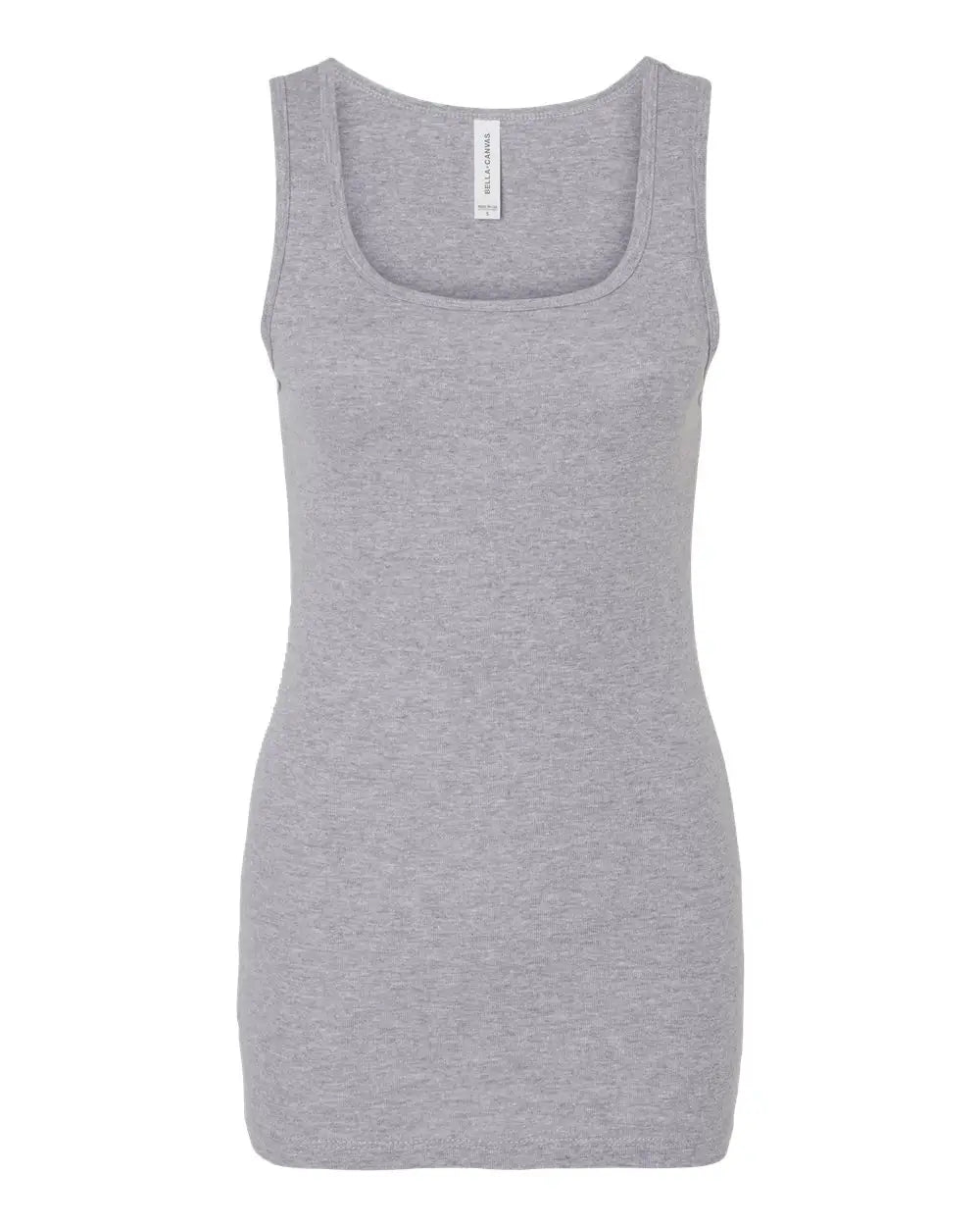 Bella + Canvas 1081 Women’s Micro Rib Tank - Athletic Heather - Light Gray / s