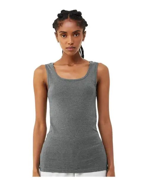 Bella + Canvas 1081 Women’s Micro Rib Tank - Deep Heather