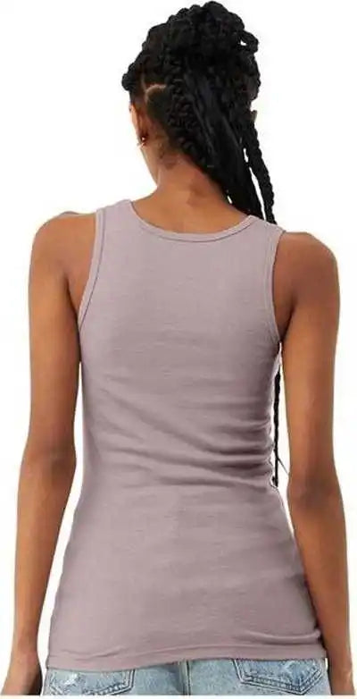 Bella + Canvas 1081 Women’s Micro Rib Tank Heather Pink Gravel
