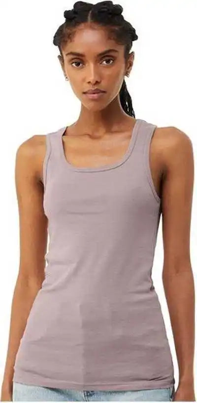 Bella + Canvas 1081 Women’s Micro Rib Tank Heather Pink Gravel