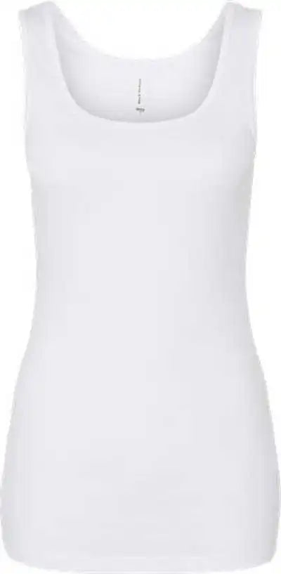 Bella + Canvas 1081 Women’s Micro Rib Tank Solid White Blend