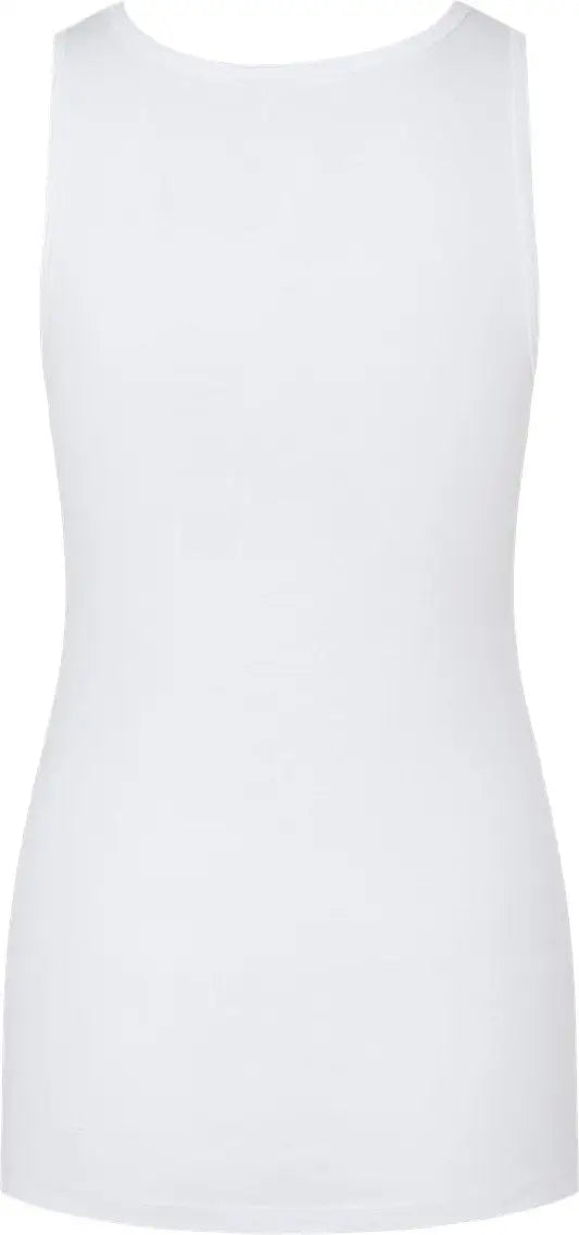 Bella + Canvas 1081 Women’s Micro Rib Tank - Solid White Blend - m