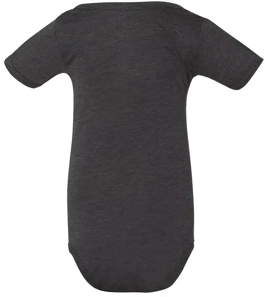 Bella + Canvas 134b Baby Triblend Short Sleeve one Piece Charcoal Black