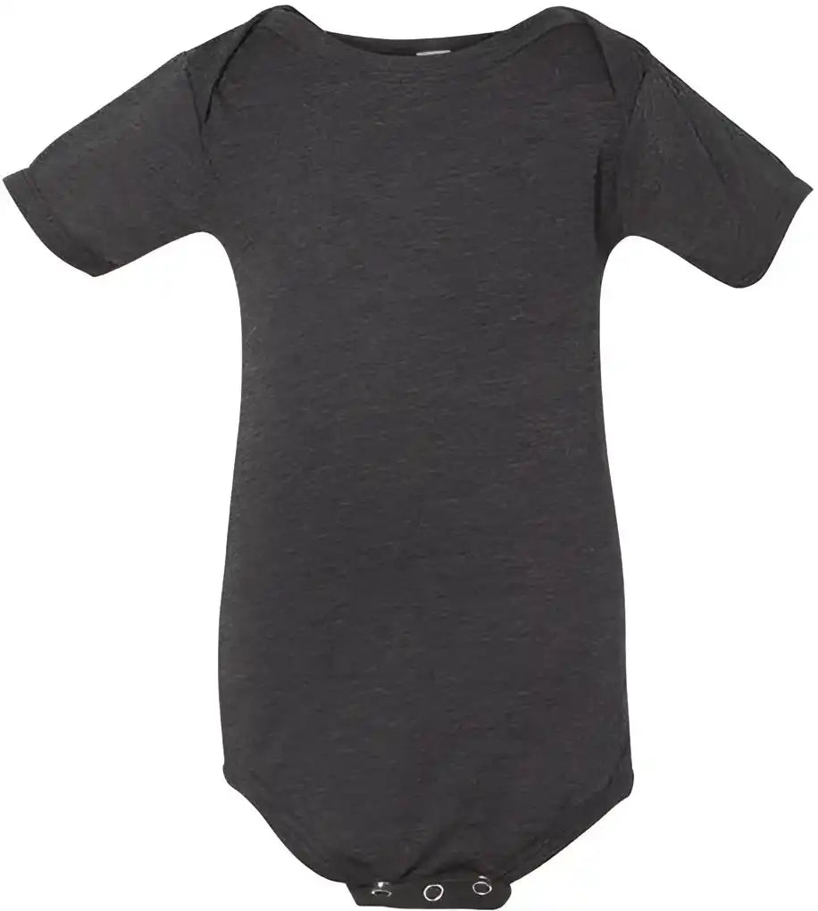 Bella + Canvas 134b Baby Triblend Short Sleeve one Piece Charcoal Black