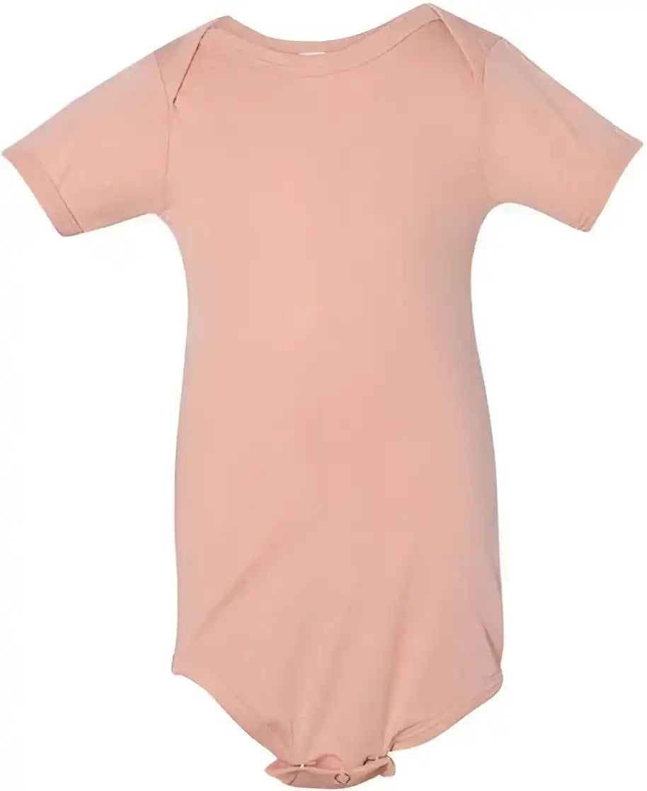 Bella + Canvas 134b Baby Triblend Short Sleeve one Piece Peach