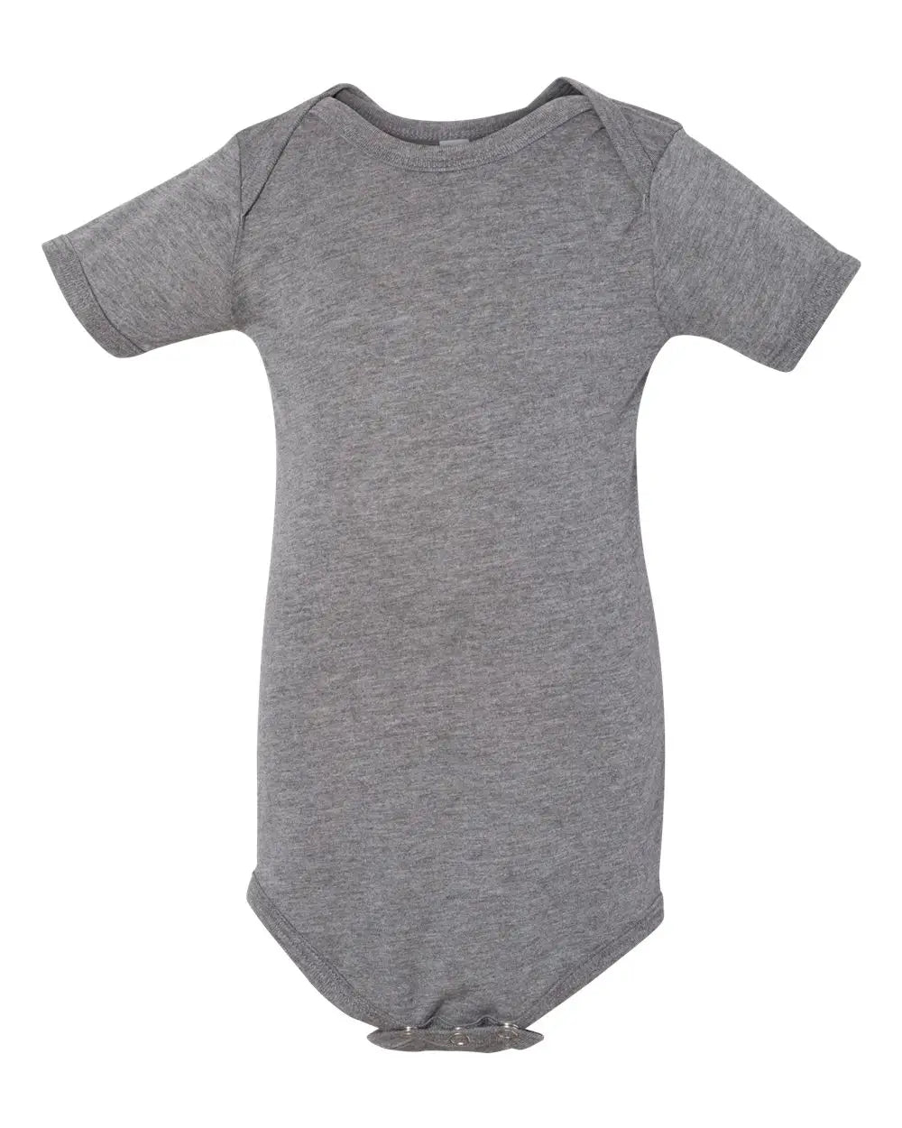 Bella + Canvas 134b Infant Triblend Short Sleeve one Piece - Grey - 0/3m