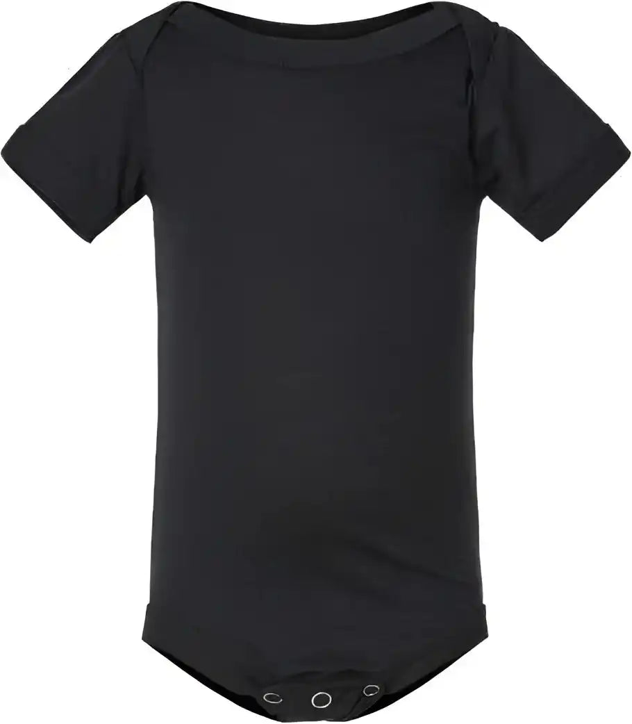 Bella + Canvas 134b Infant Triblend Short Sleeve one Piece Solid Black