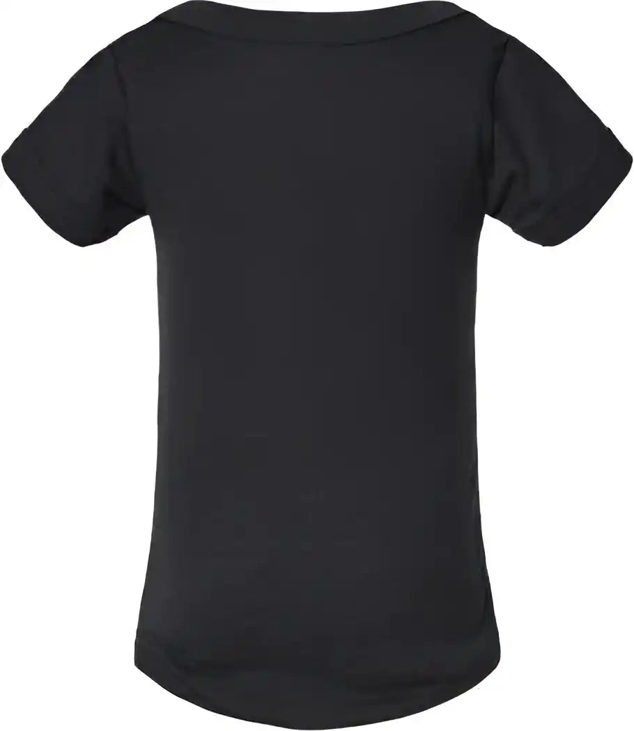 Bella + Canvas 134b Infant Triblend Short Sleeve one Piece Solid Black