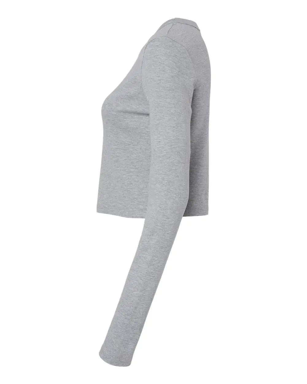 Bella + Canvas 1501 Women’s Micro Rib Long Sleeve Baby Tee - Athletic Heather