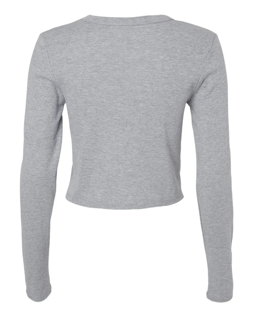 Bella + Canvas 1501 Women’s Micro Rib Long Sleeve Baby Tee - Athletic Heather