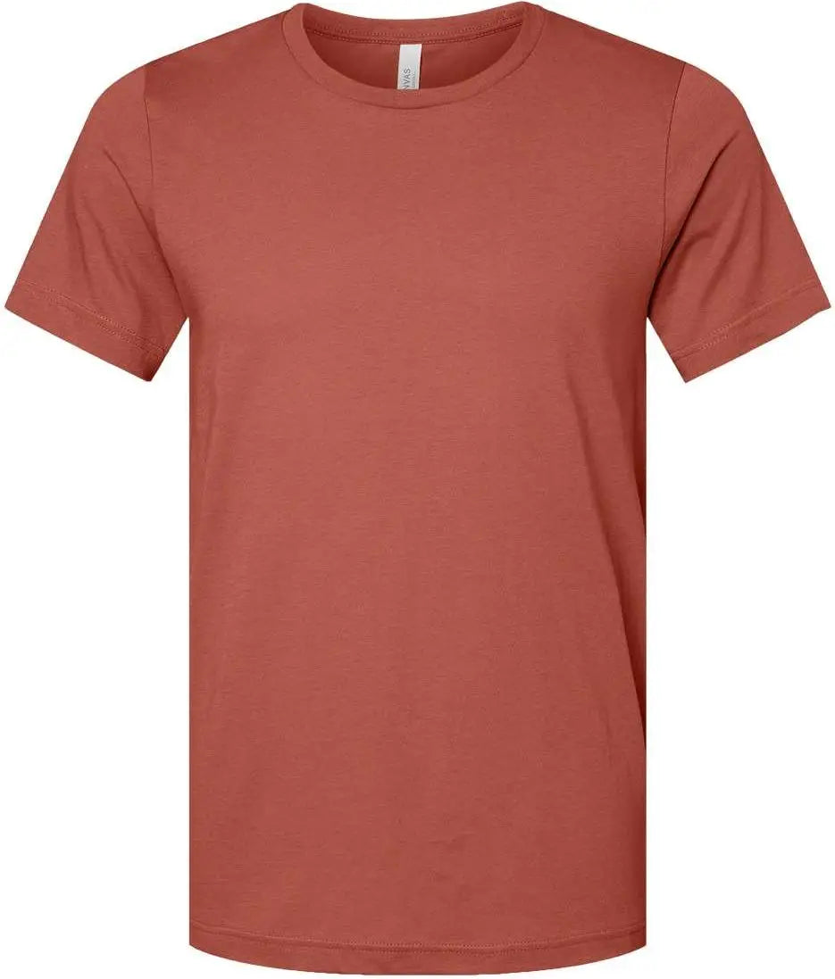 Bella + Canvas 3001 Jersey Tee - Clay - Cardinal / Xs
