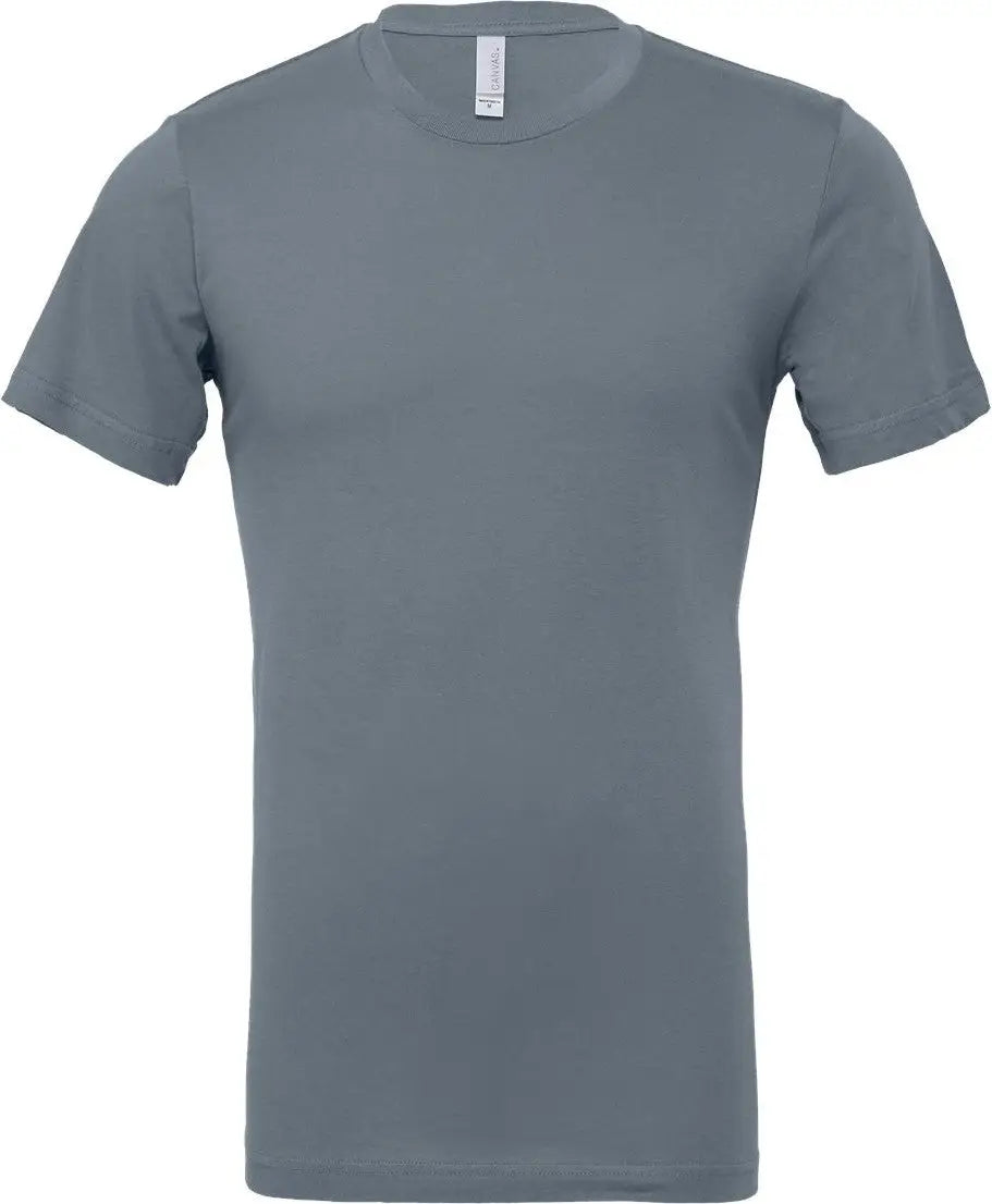 Bella + Canvas 3001 Jersey Tee - Steel Blue - Gray / Xs