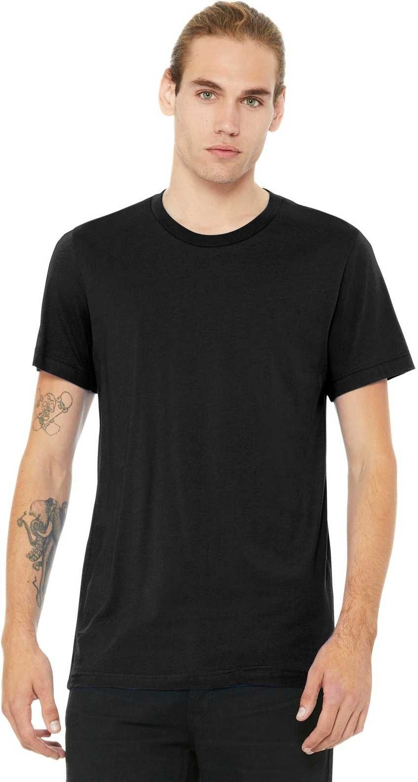 Bella + Canvas 3001 Unisex Jersey Tee - Black