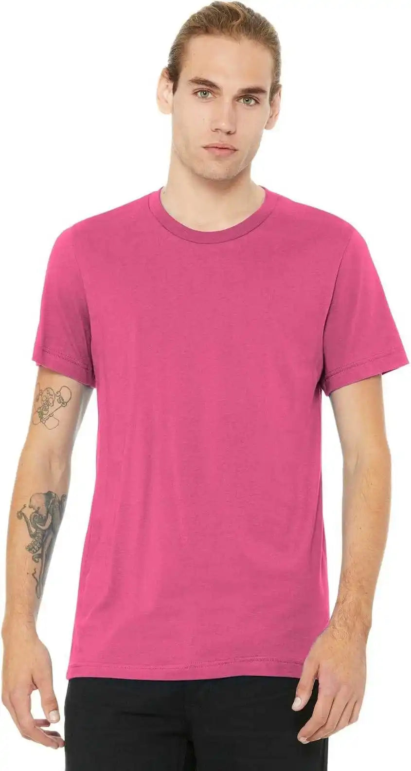 Bella + Canvas 3001 Unisex Jersey Tee Charity Pink