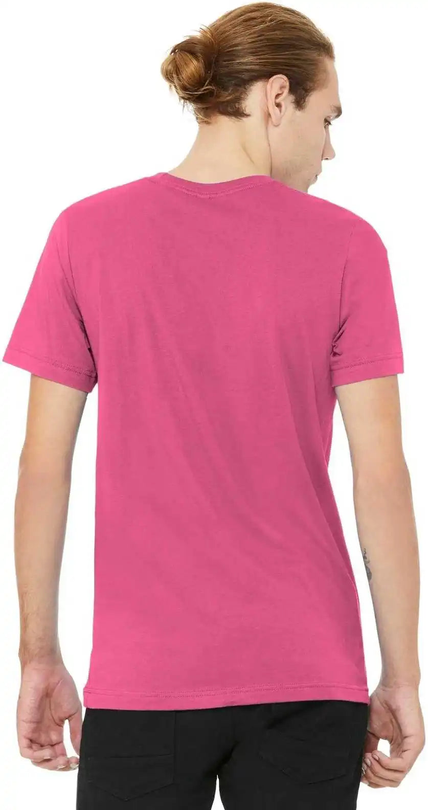 Bella + Canvas 3001 Unisex Jersey Tee Charity Pink