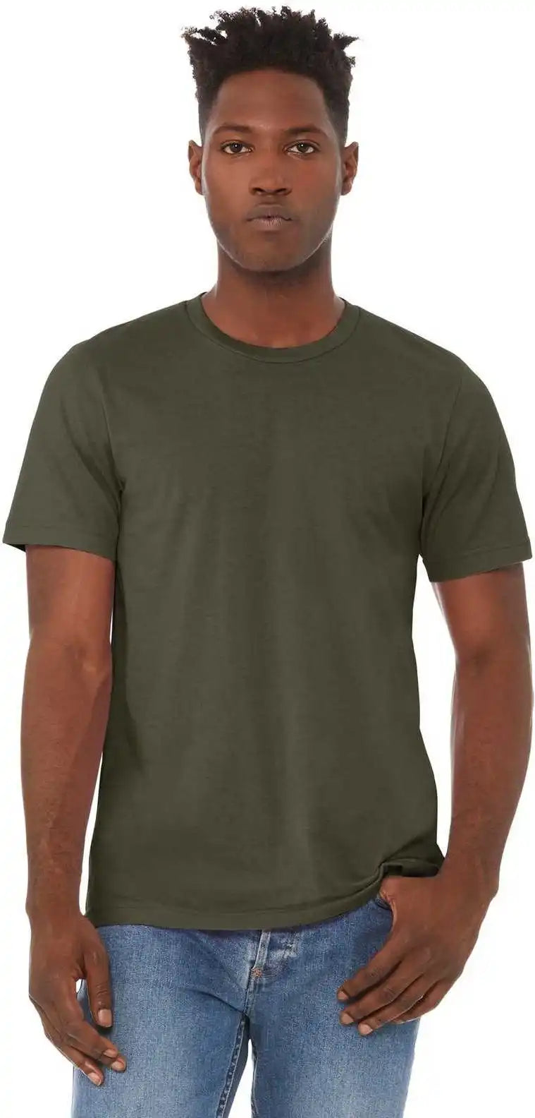 Bella + Canvas 3001 Unisex Jersey Tee Dark Olive