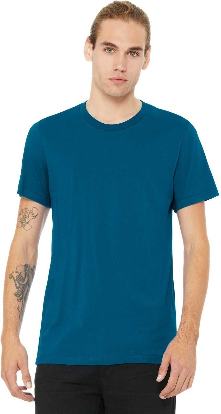 Bella + Canvas 3001 Unisex Jersey Tee - Deep Teal