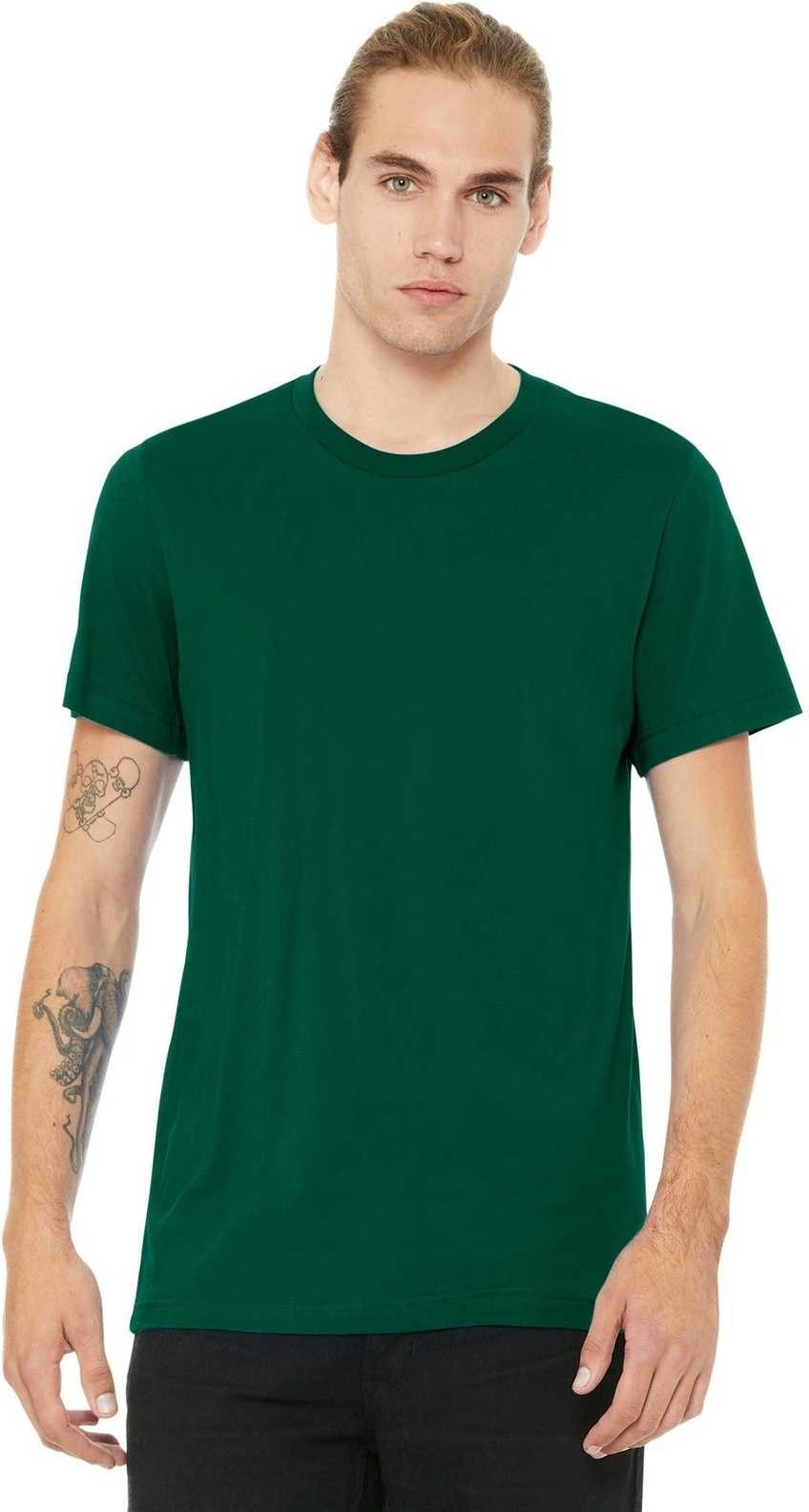 Bella + Canvas 3001 Unisex Jersey Tee - Evergreen