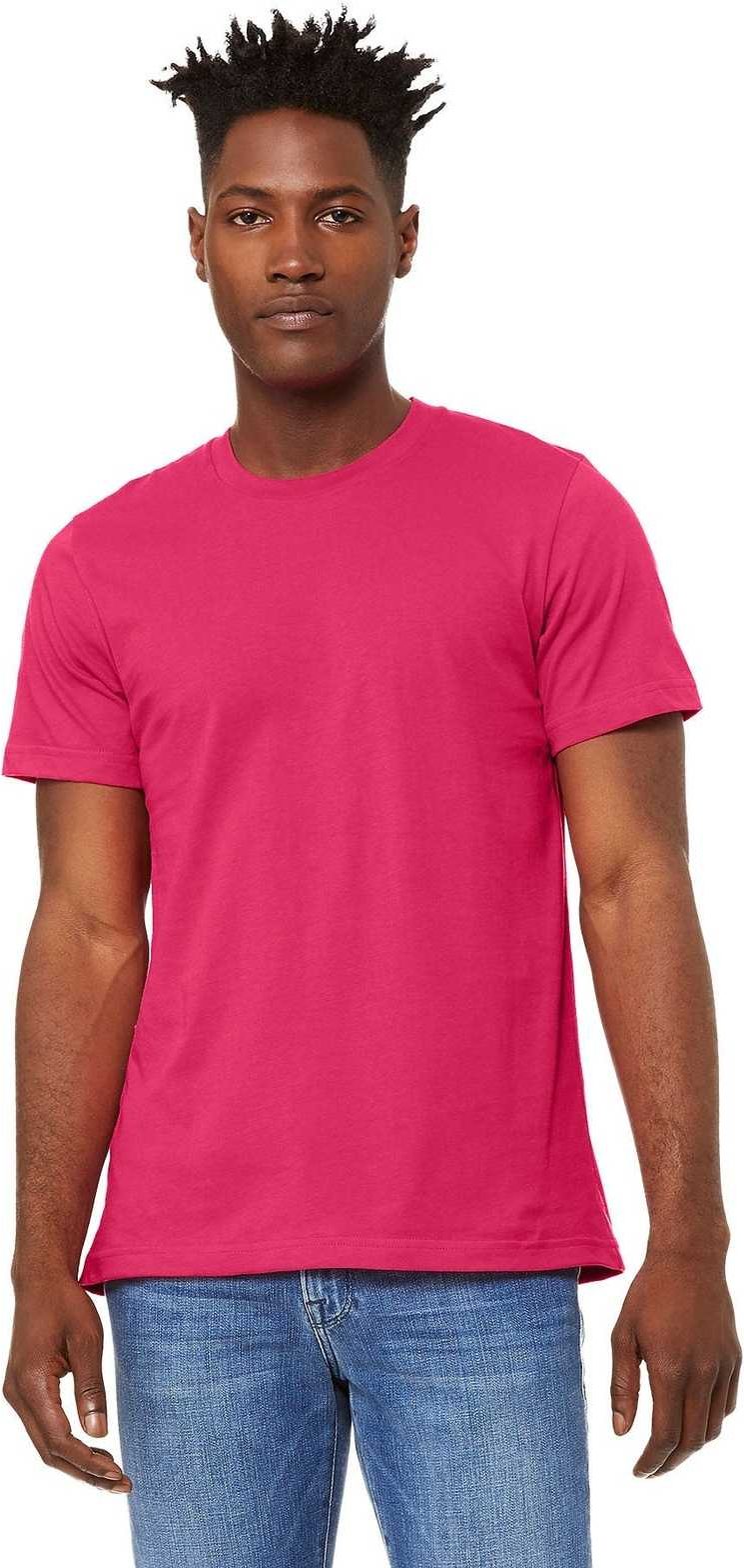 Bella + Canvas 3001 Unisex Jersey Tee - Fuchsia