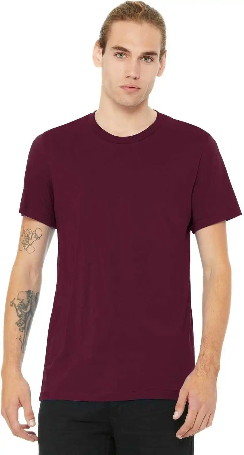 Bella + Canvas 3001 Unisex Jersey Tee - Maroon