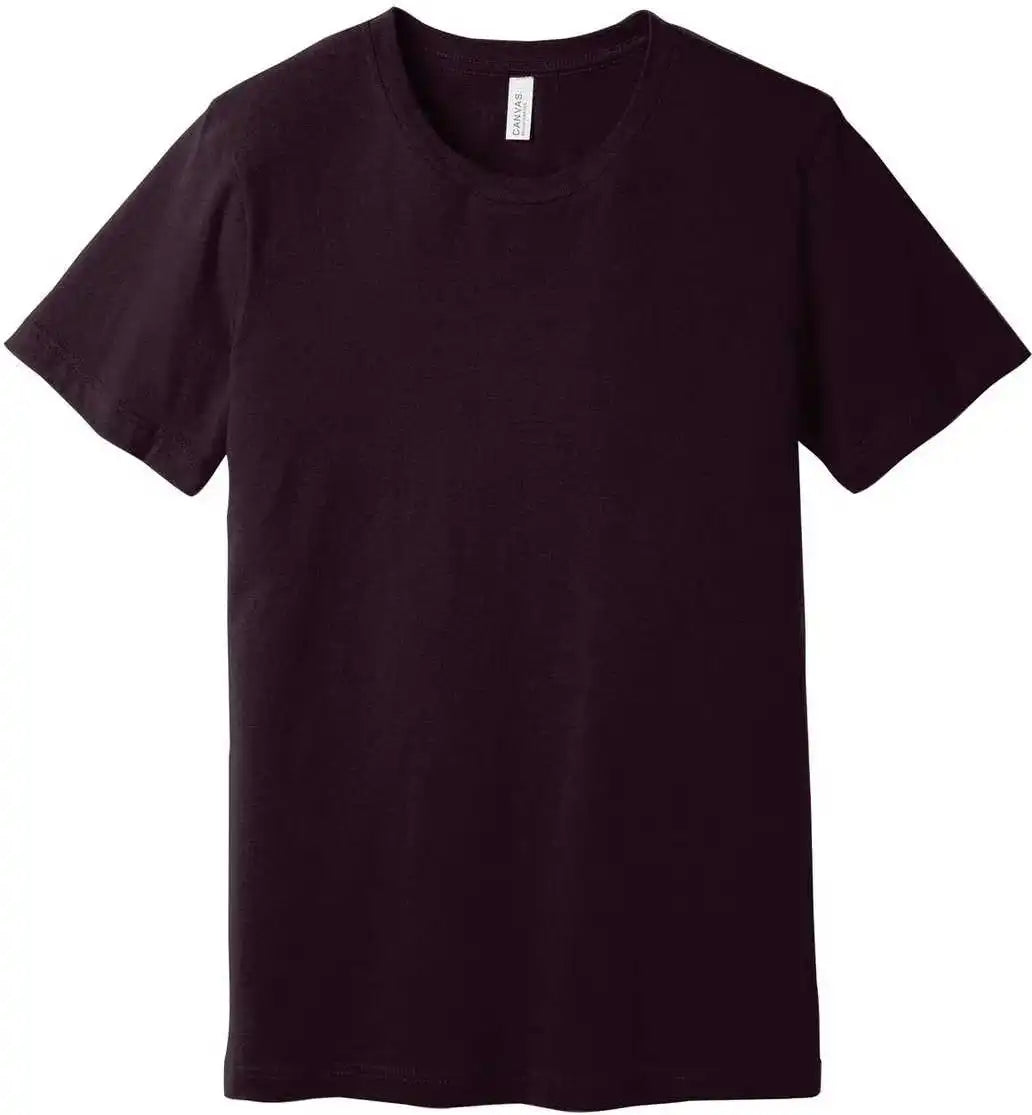 Bella + Canvas 3001 Unisex Jersey Tee Oxblood Black