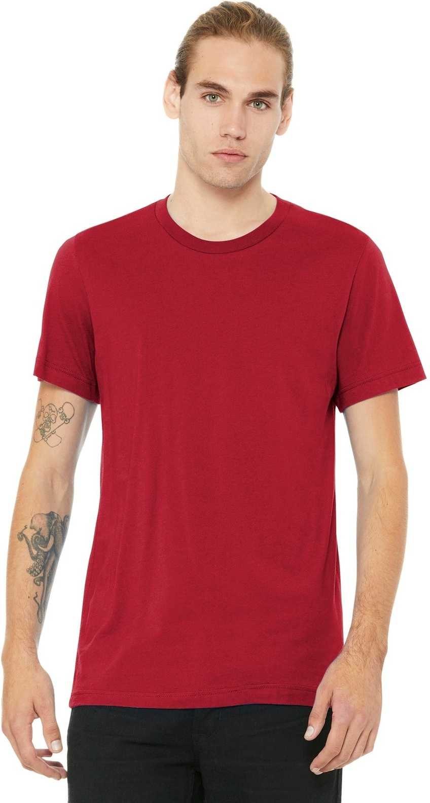 Bella + Canvas 3001 Unisex Jersey Tee - Red