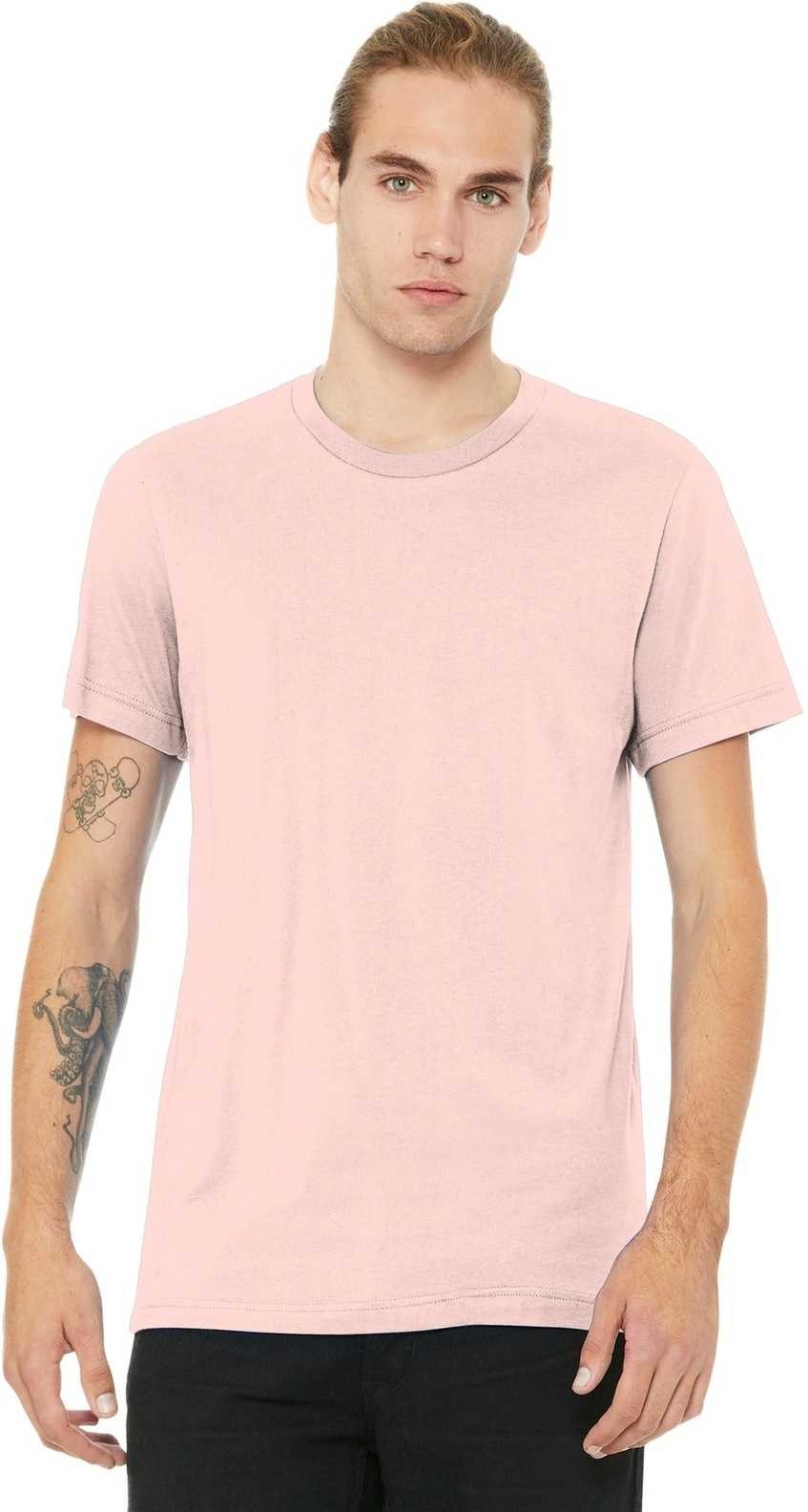 Bella + Canvas 3001 Unisex Jersey Tee - Soft Pink