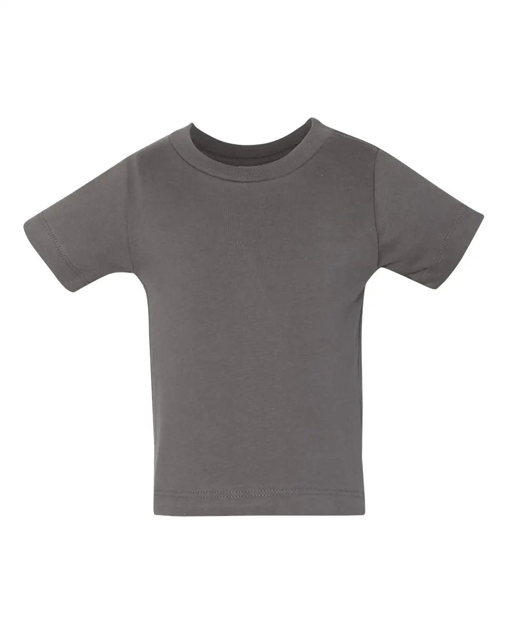 Bella + Canvas 3001b Infant Jersey Tee - Asphalt - Dark Gray / 3/6m