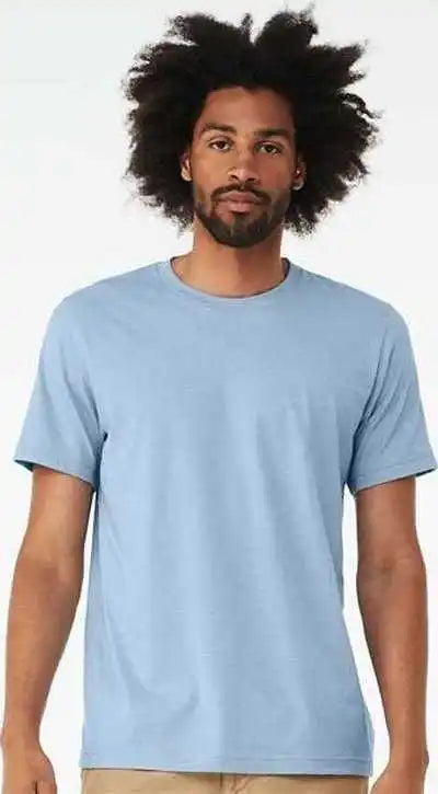 Bella + Canvas 3001cvc Cvc Jersey Tee Heather Baby Blue