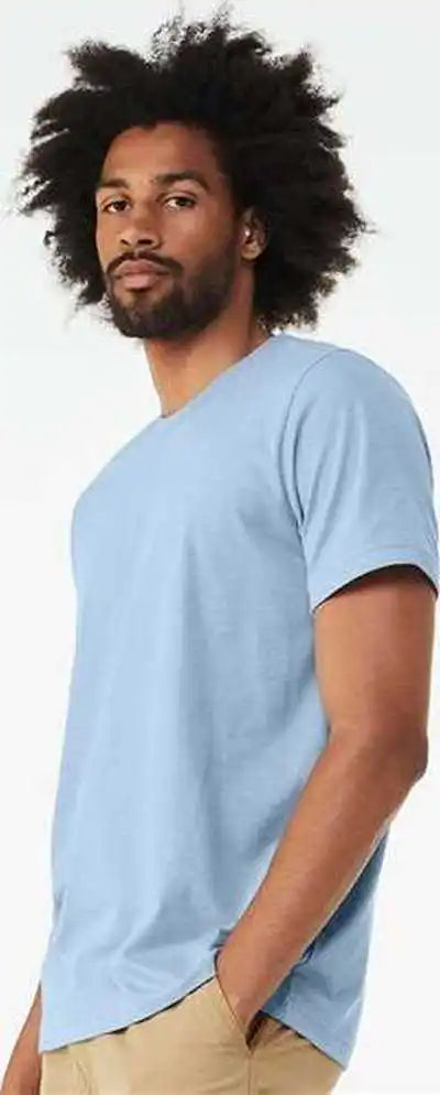 Bella + Canvas 3001cvc Cvc Jersey Tee Heather Baby Blue