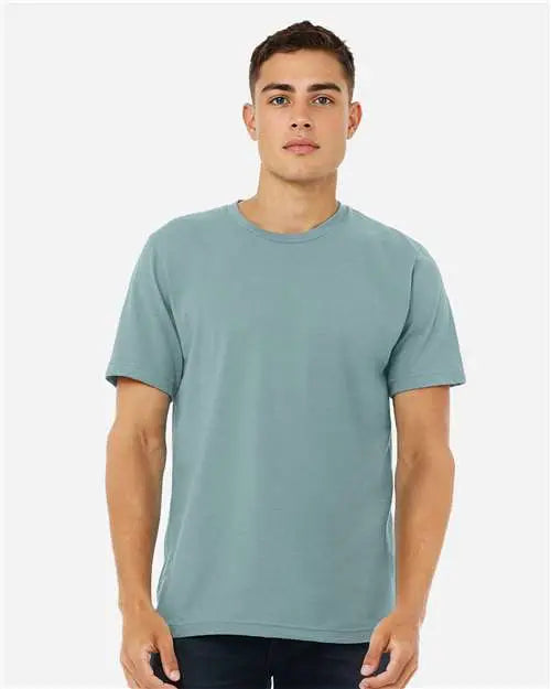 Bella + Canvas 3001cvc Cvc Jersey Tee - Heather Blue Lagoon