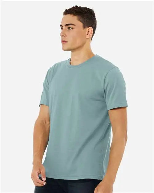 Bella + Canvas 3001cvc Cvc Jersey Tee - Heather Blue Lagoon