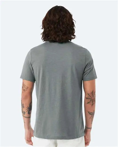 Bella + Canvas 3001cvc Cvc Jersey Tee - Heather Blue Storm
