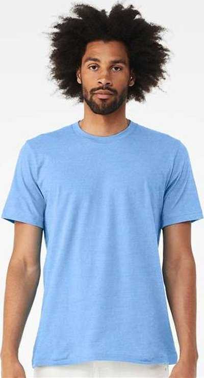 Bella + Canvas 3001cvc Cvc Jersey Tee - Heather Carolina Blue