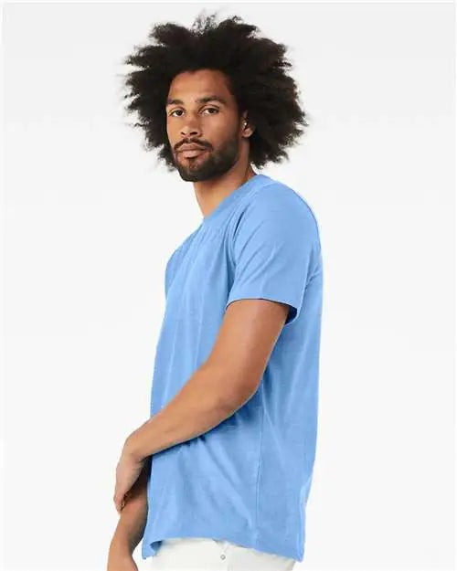 Bella + Canvas 3001cvc Cvc Jersey Tee - Heather Carolina Blue