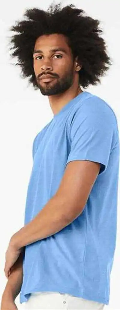 Bella + Canvas 3001cvc Cvc Jersey Tee Heather Carolina Blue