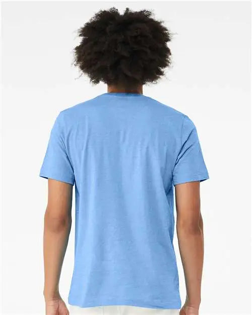 Bella + Canvas 3001cvc Cvc Jersey Tee - Heather Carolina Blue