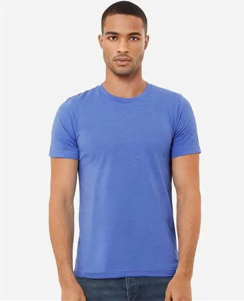 Bella + Canvas 3001cvc Cvc Jersey Tee - Heather Columbia Blue