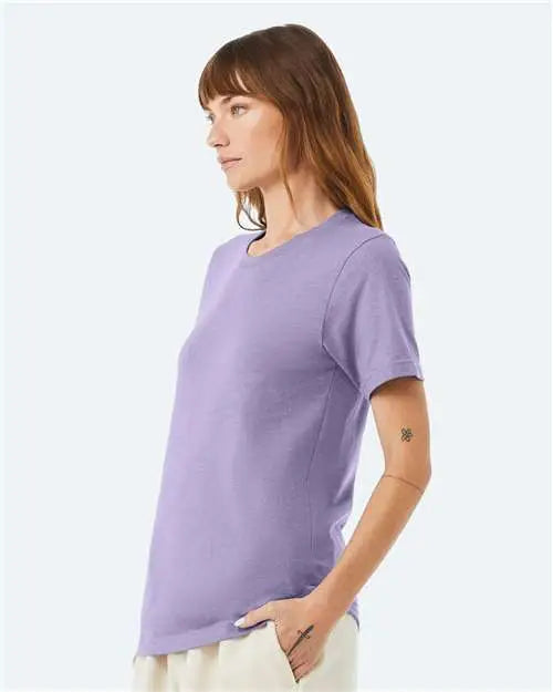 Bella + Canvas 3001cvc Cvc Jersey Tee - Heather Dark Lavender