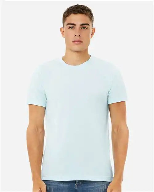 Bella + Canvas 3001cvc Cvc Jersey Tee - Heather Ice Blue