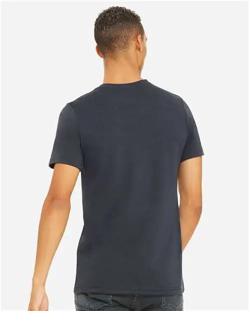 Bella + Canvas 3001cvc Cvc Jersey Tee - Heather Midnight Navy