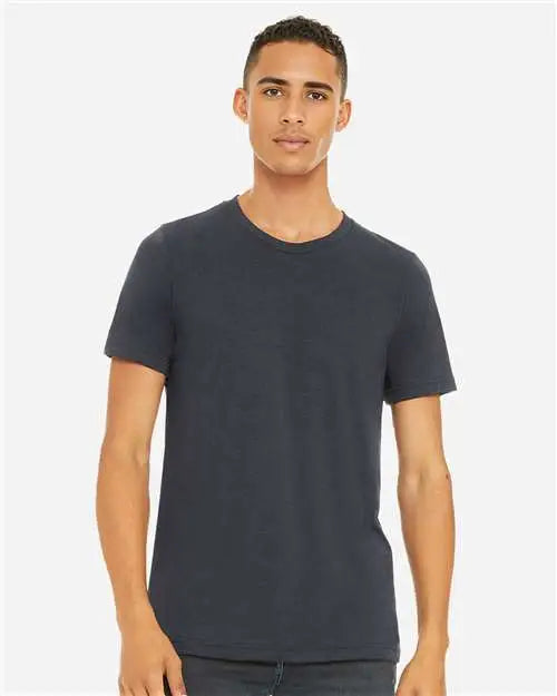 Bella + Canvas 3001cvc Cvc Jersey Tee - Heather Midnight Navy