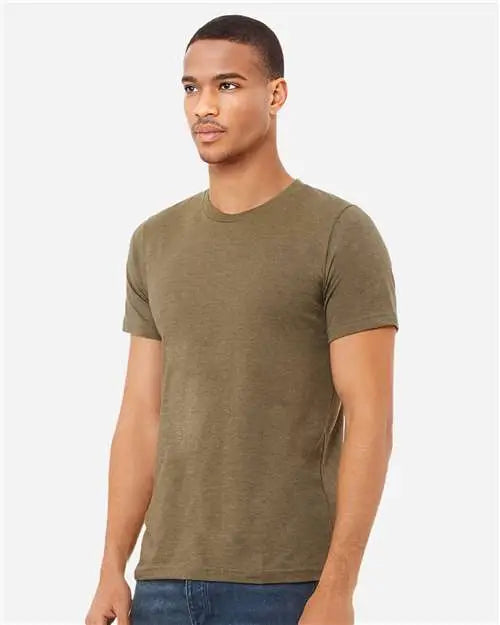 Bella + Canvas 3001cvc Cvc Jersey Tee - Heather Olive