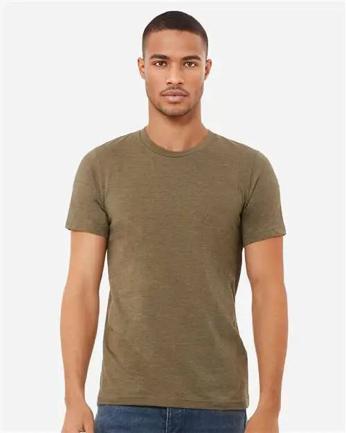 Bella + Canvas 3001cvc Cvc Jersey Tee - Heather Olive