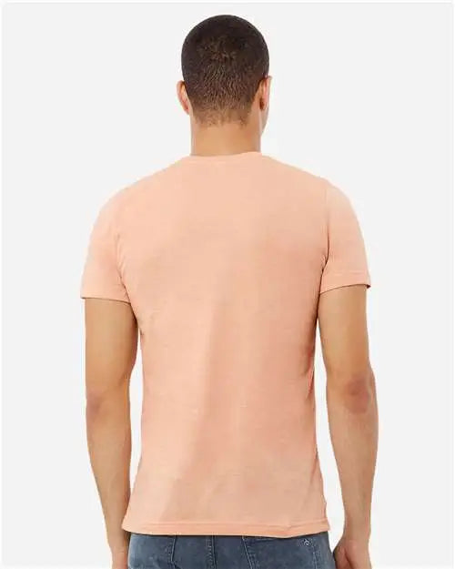 Bella + Canvas 3001cvc Cvc Jersey Tee - Heather Peach