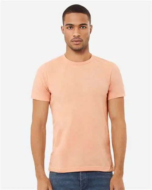 Bella + Canvas 3001cvc Cvc Jersey Tee - Heather Peach