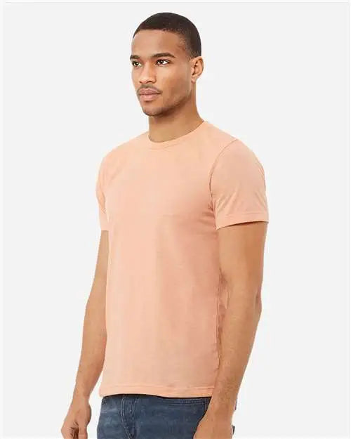 Bella + Canvas 3001cvc Cvc Jersey Tee - Heather Peach