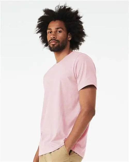 Bella + Canvas 3001cvc Cvc Jersey Tee - Heather Pink