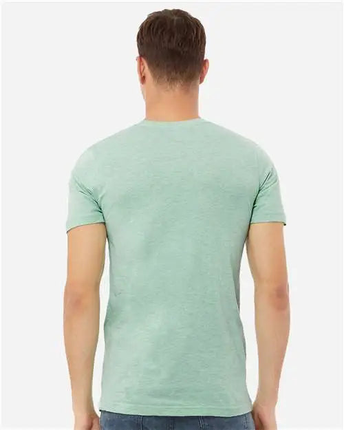 Bella + Canvas 3001cvc Cvc Jersey Tee - Heather Prism Mint